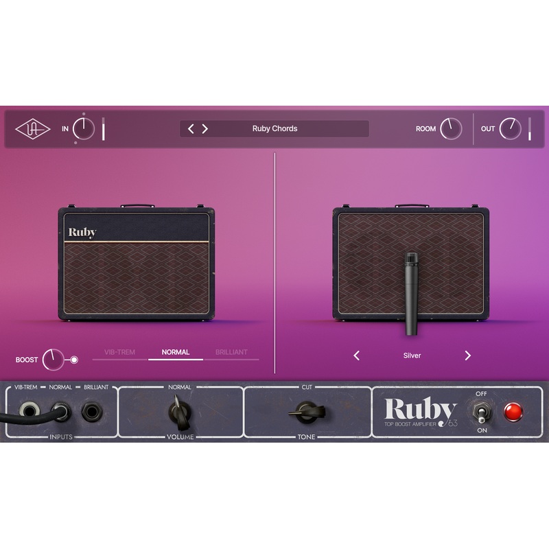 UAD Ruby '63 Top Boost Amplifier Plug-in