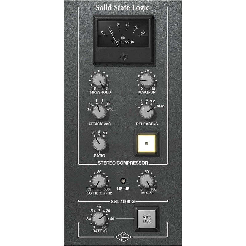 UAD SSL 4000 G Bus Compressor Audio Plug-in