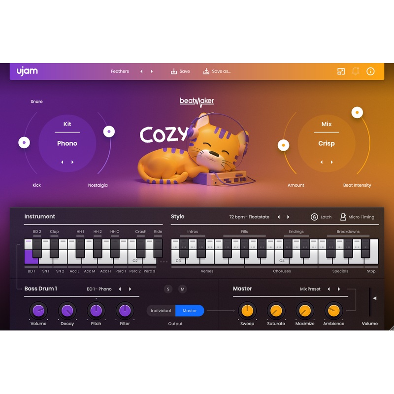 UJAM COZY: Drum Machine