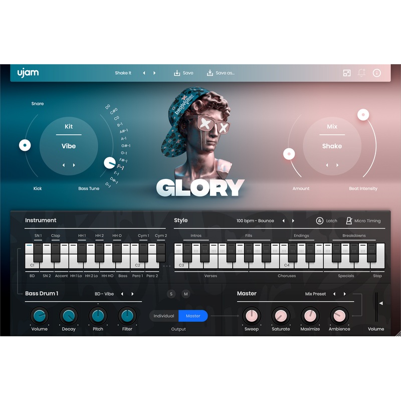UJAM GLORY: Drum Machine