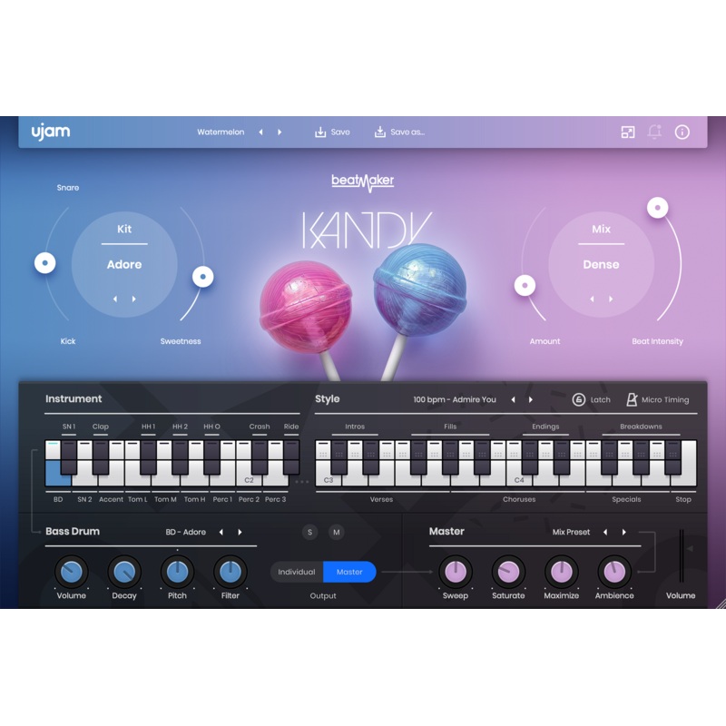 UJAM KANDY: Drum Machine
