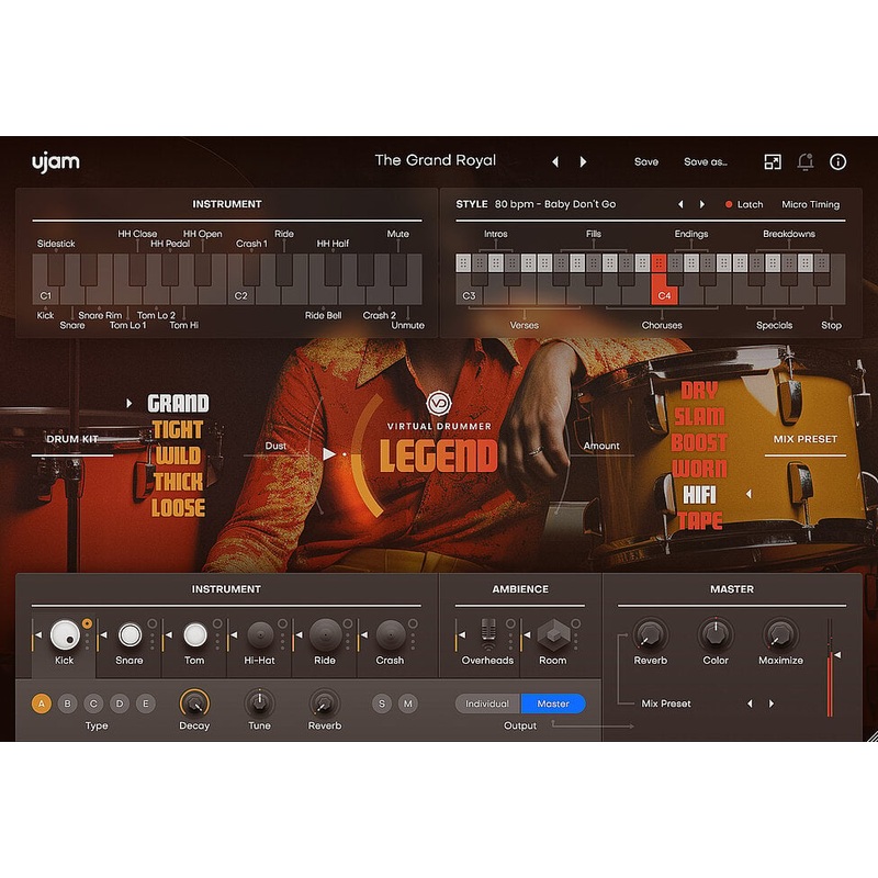 UJAM LEGEND: Drum Machine