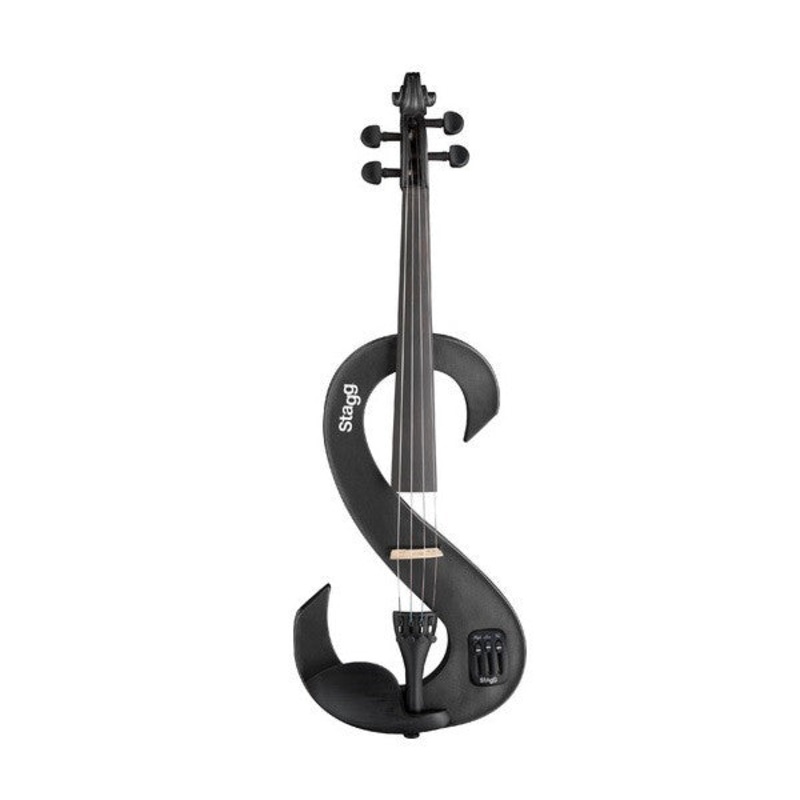 Stagg EVN 4/4-Size Silent Violin (Metallic Black)