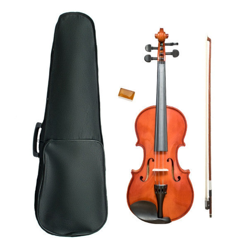 Vault VI1040 3/4 Solid Violin With Hard Case, Rosin and Bow