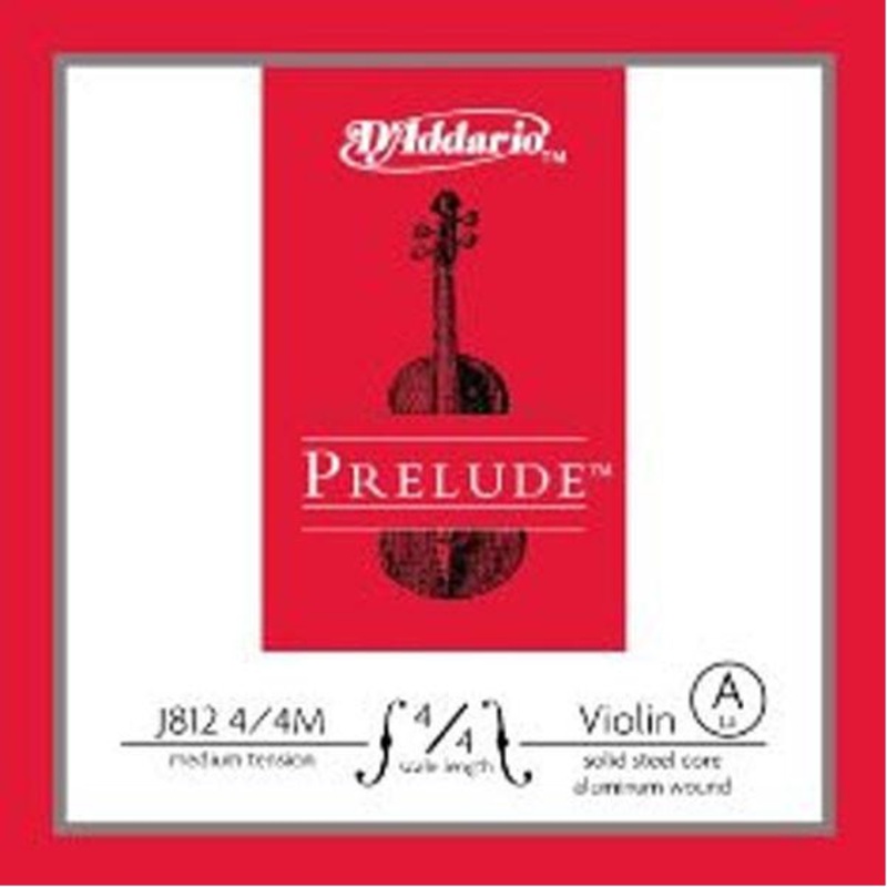 D'Addario Prelude Medium-A J812 4/4M Violin Strings
