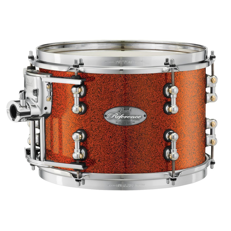 Pearl Music City Custom 10"x10" Reference Pure Series Tom BURNT ORANGE GLASS RFP1010T/C447