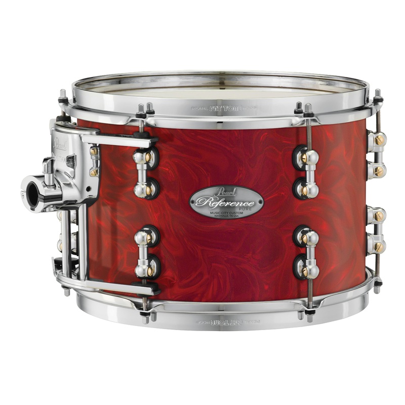 Pearl Music City Custom 10"x10" Reference Pure Series Tom CRANBERRY SATIN SWIRL RFP1010T/C720