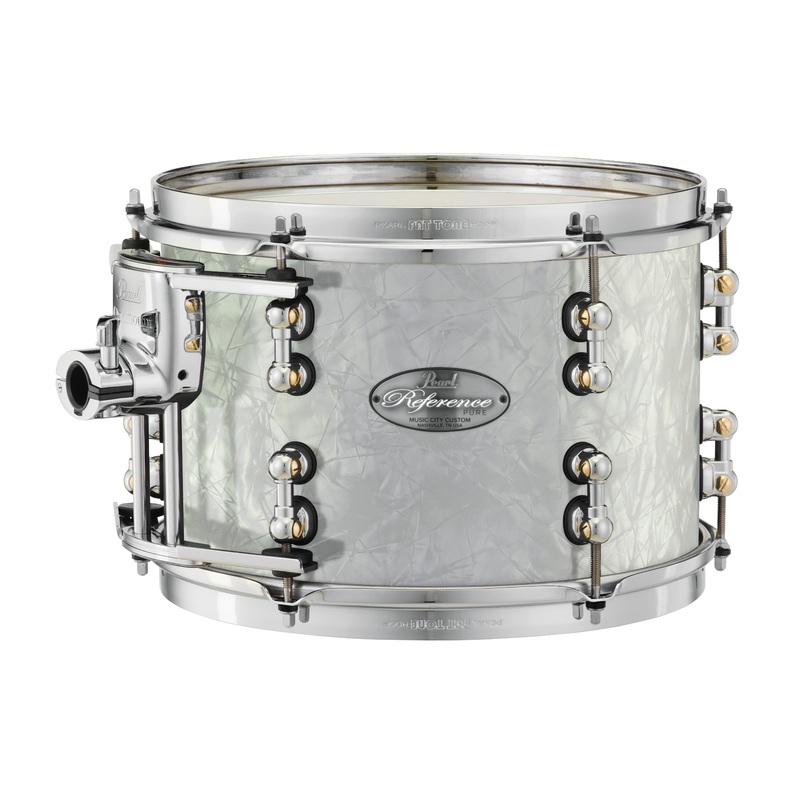 Pearl Music City Custom 10"x10" Reference Pure Series Tom MATTE WHITE MARINE PEARL RFP1010T/C422