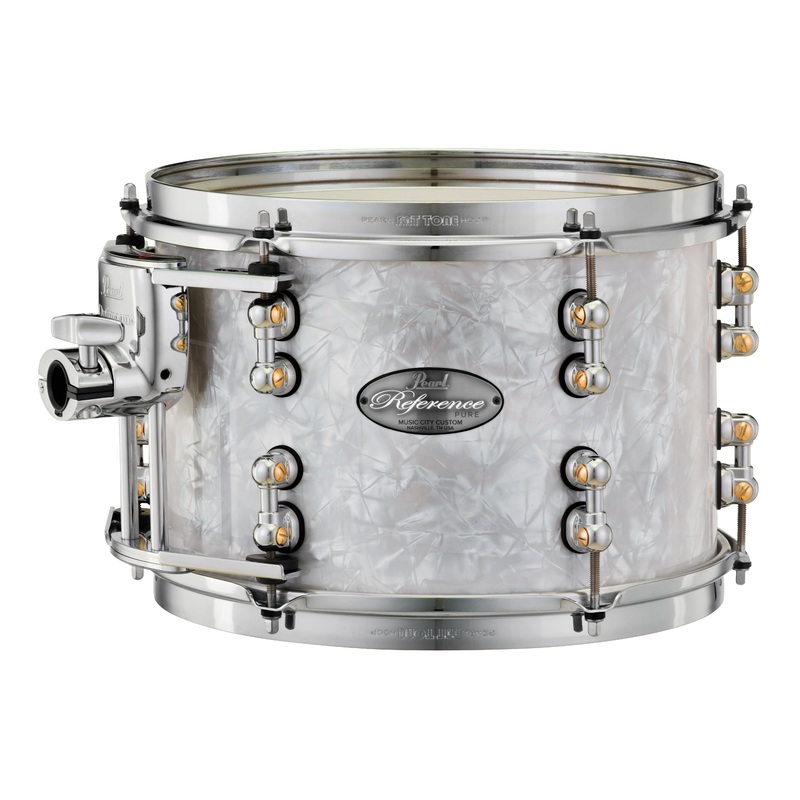 Pearl Music City Custom 10"x10" Reference Pure Series Tom WHITE MARINE PEARL RFP1010T/C448