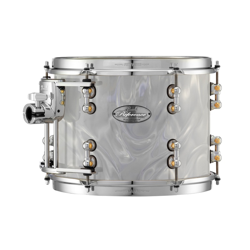 Pearl Music City Custom 10"x10" Reference Pure Series Tom WHITE SATIN MOIRE RFP1010T/C722