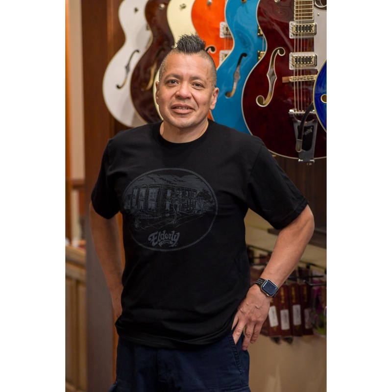 Elderly Instruments Building Shirt, Black (Various Sizes)