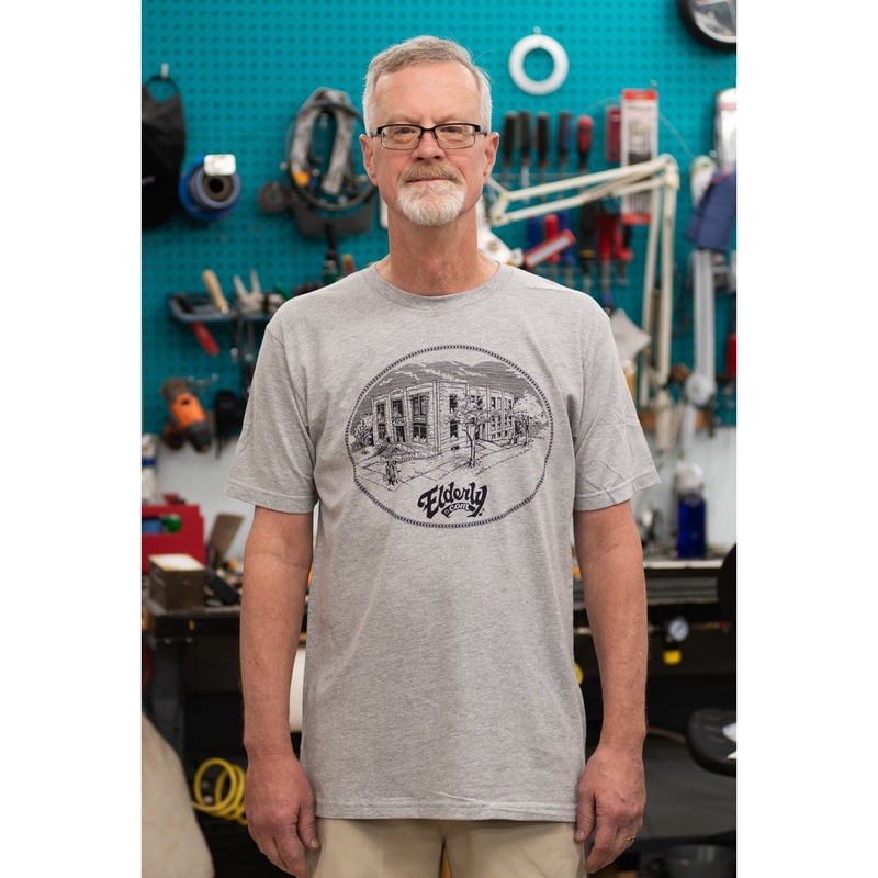 Elderly Instruments Building Shirt, Heathered Grey (Various Sizes)