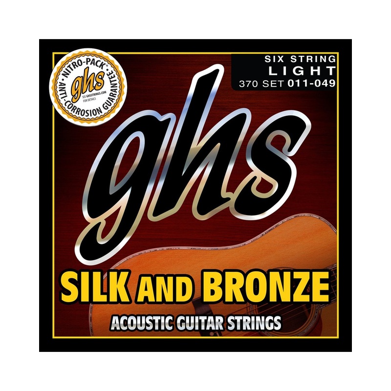 GHS 370 Silk & Bronze Light Gauge Acoustic Guitar Strings
