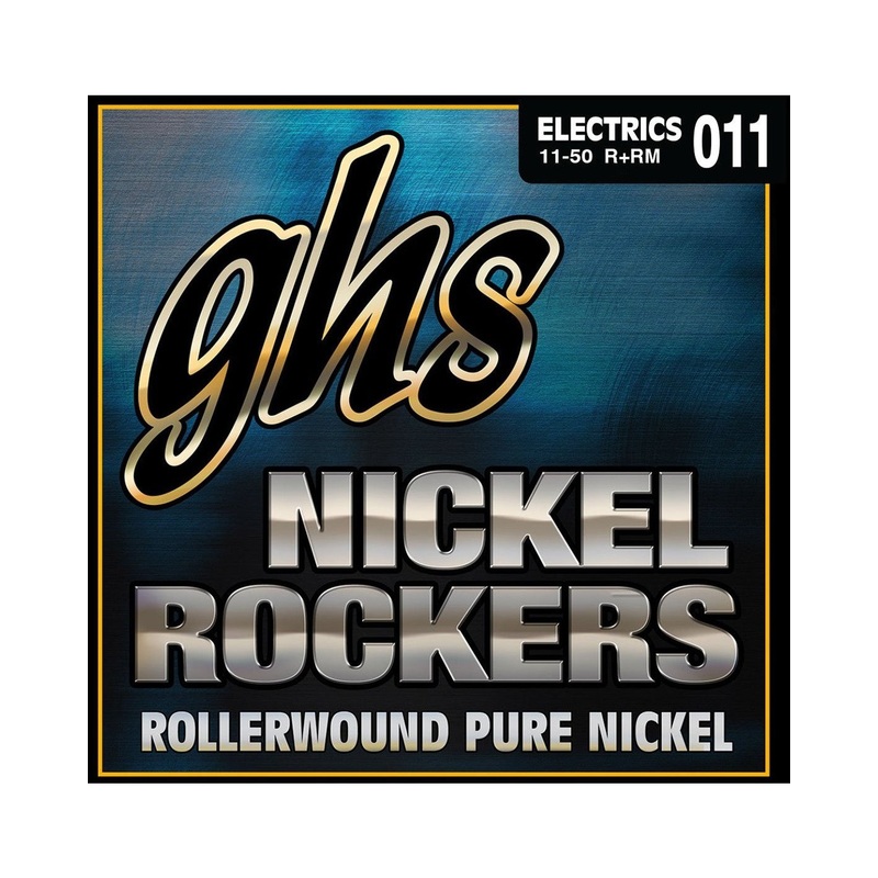GHS R+RM Rollerwound Nickel Rockers Medium Gauge Electric Guitar Strings