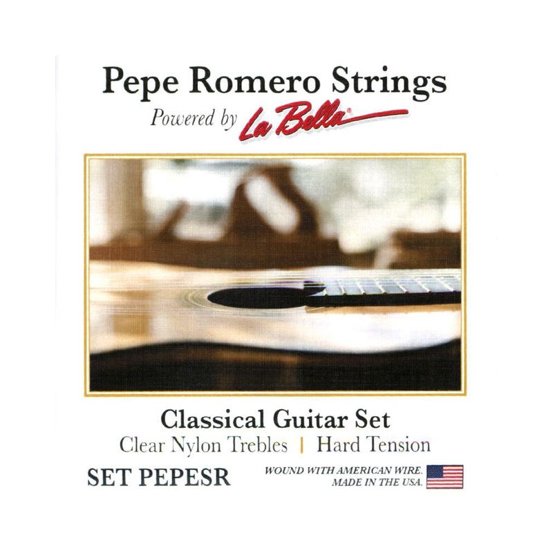 Pepe Romero Strings Pepe SR Classical Guitar Set, Clear Nylon Hard Tension