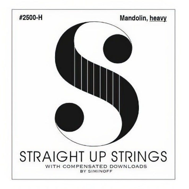 Straight Up 2500-H Phosphor Bronze Heavy Gauge Mandolin Strings by Siminoff
