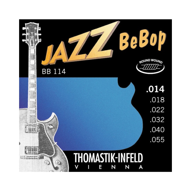 Thomastik Infeld BB114 Roundwound Jazz Bebop Series Medium 6-String Electric Guitar Set
