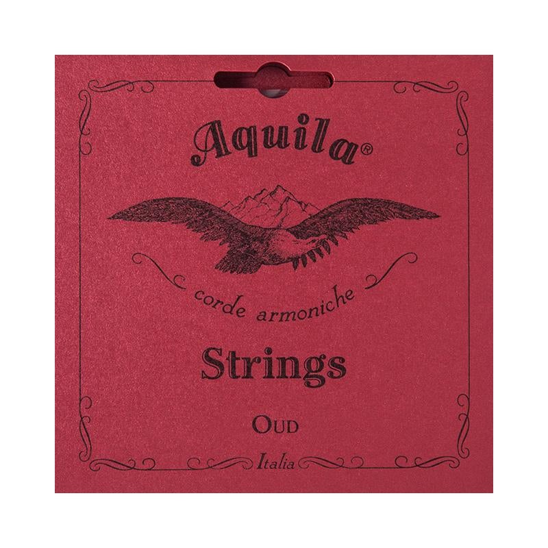 AQUILA 13O OUD STRING SET, ARABIC 11 STRING, ALL RED STRINGS