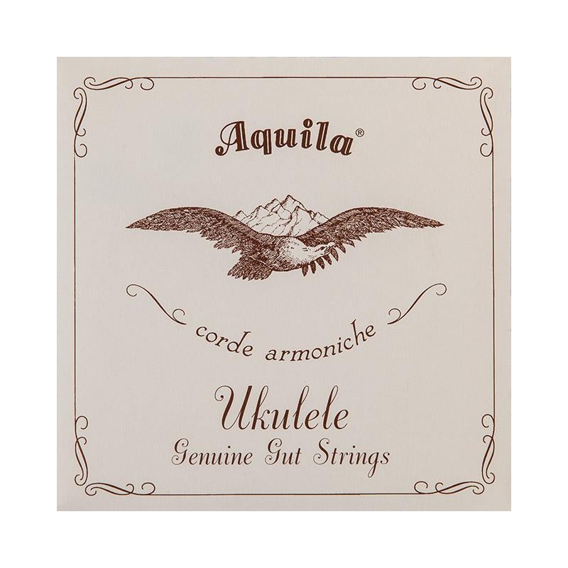 AQUILA 1U GENUINE GUT SOPRANO UKULELE STRING SET, REGULAR TUNING
