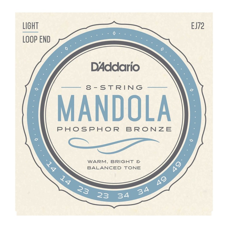 D'Addario EJ72 Phosphor Bronze Light Gauge Mandola Strings