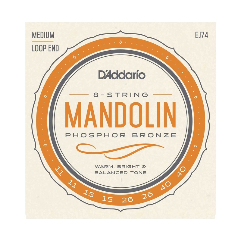 D'Addario EJ74 Phosphor Bronze Medium Gauge Mandolin Strings