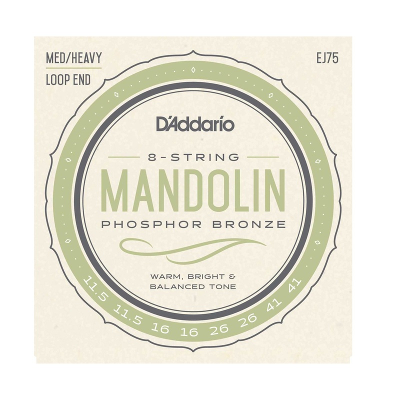 D'Addario EJ75 Phosphor Bronze Medium / Heavy Gauge Mandolin Strings