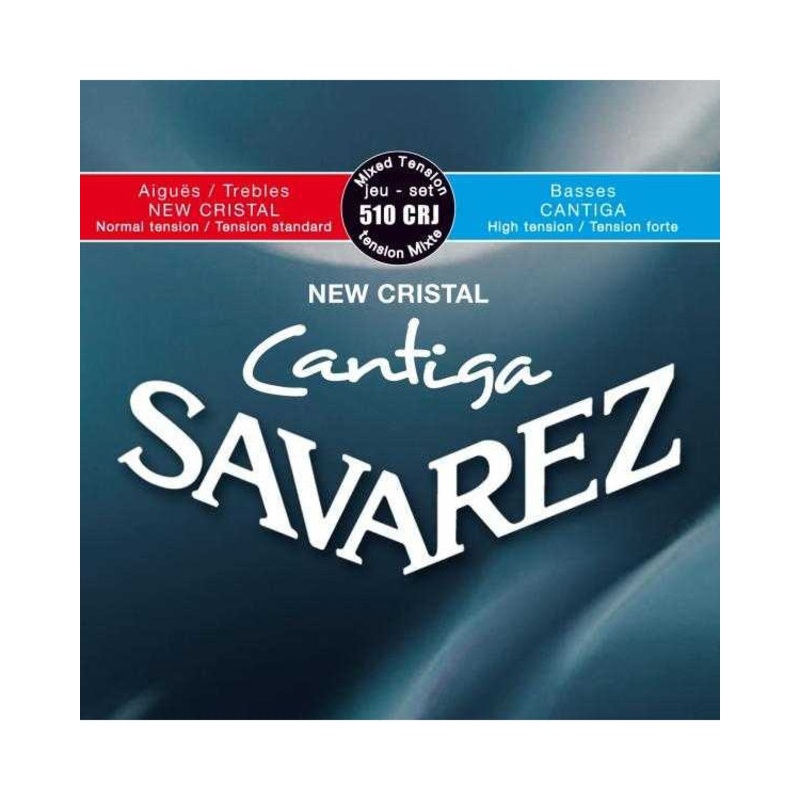 Savarez New Cristal Cantiga Classical Guitar Strings, Mixed Tension, Full Set