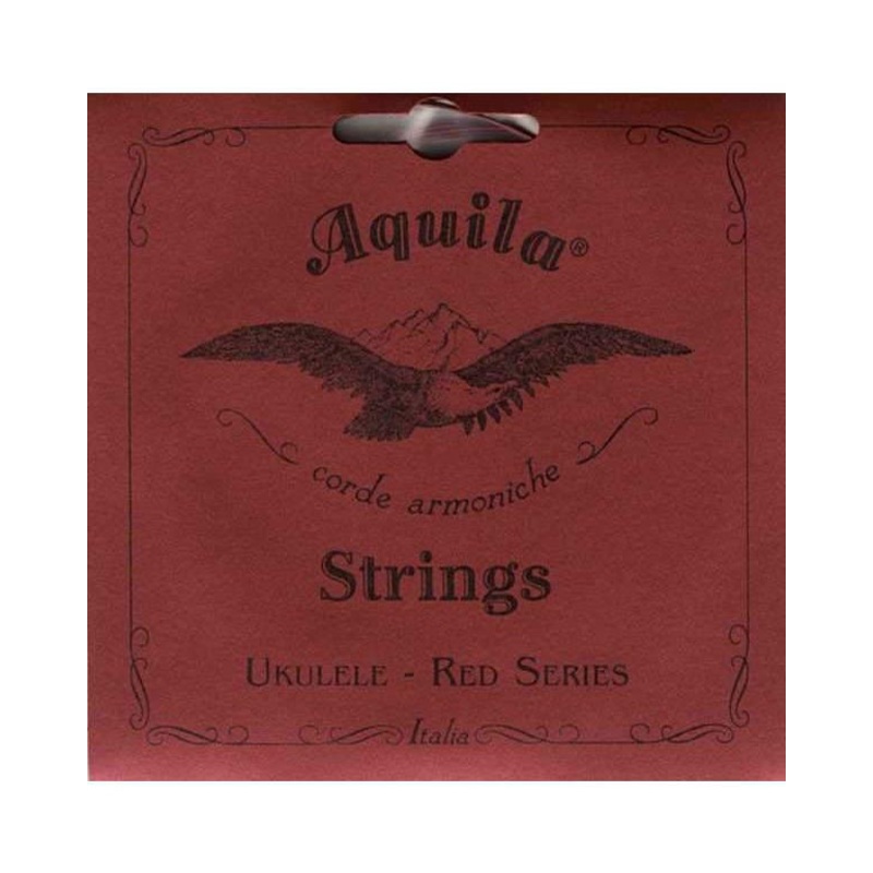 AQUILA 88U TENOR UKULELE STRING SET, RED SERIES (LOW G)