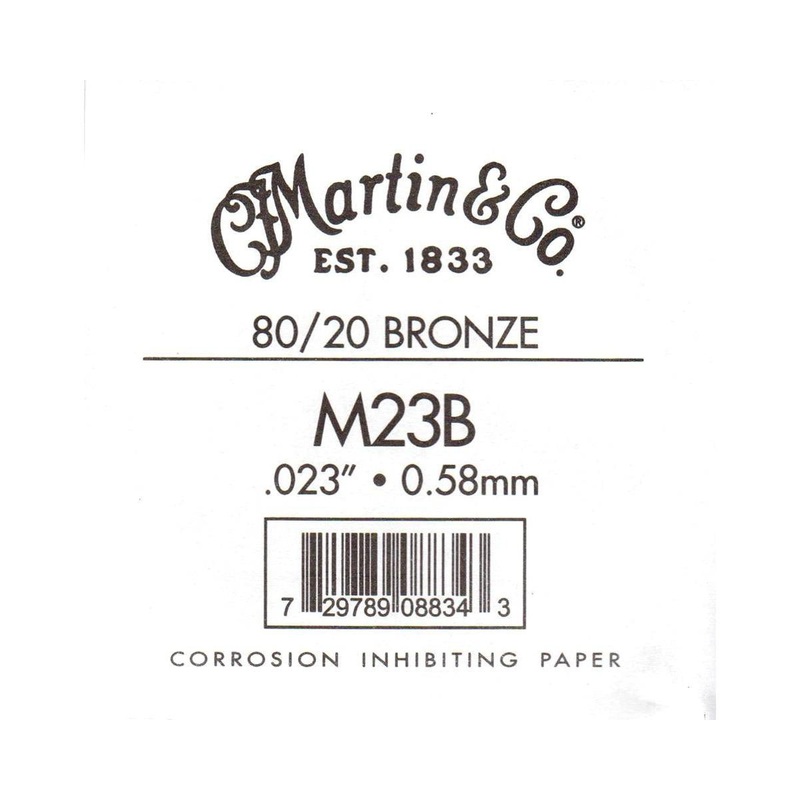 Martin Bronze Wound Ball End Single String .023