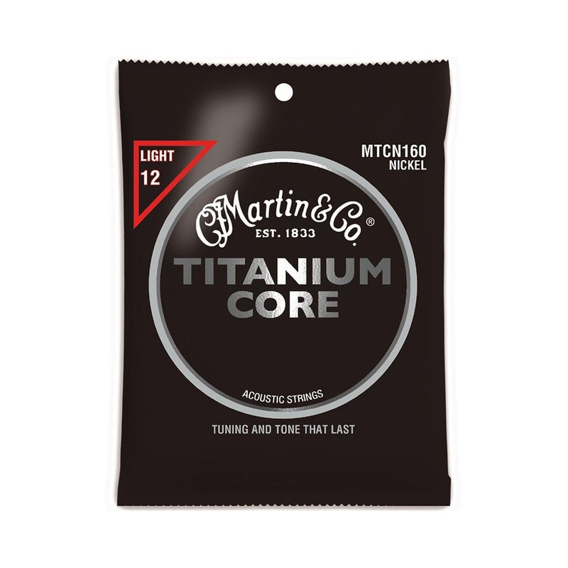 Martin MTCN160 Titanium Core Light Tension Acoustic Guitar Strings
