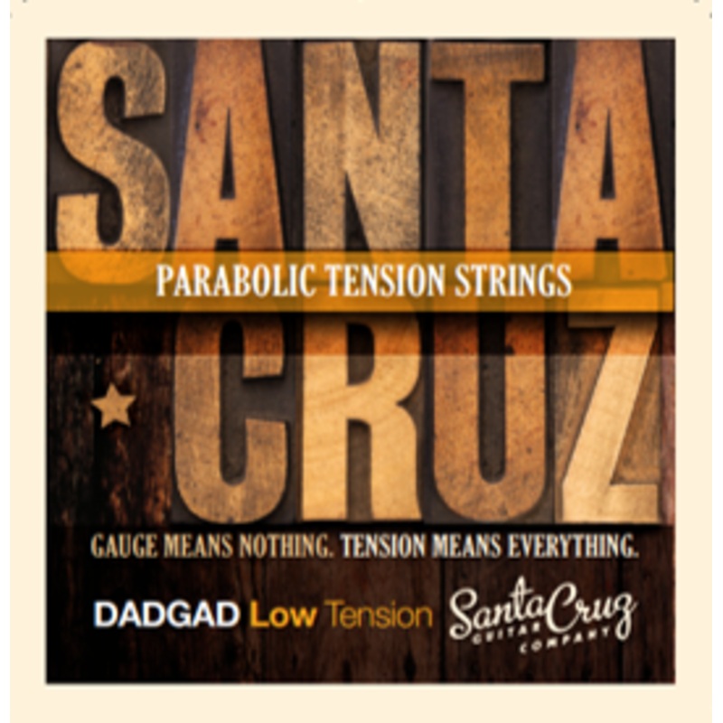 Santa Cruz Parabolic Tension Guitar Strings, DADGAD, Low Tension