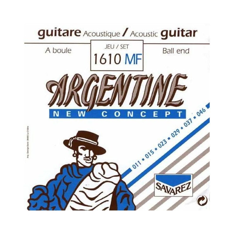 Savarez 1610MF Argentine Ball-End Strings, Medium-Light Gauge
