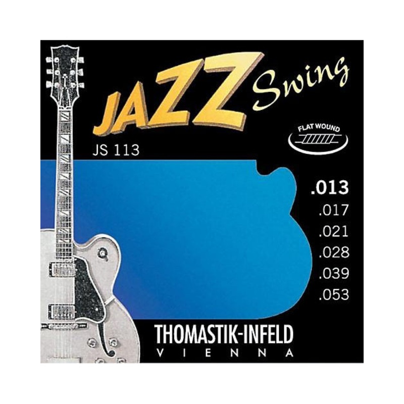 Thomastik Infeld JS113 Jazz Swing Flatwound Medium 6-String Electric Guitar Set