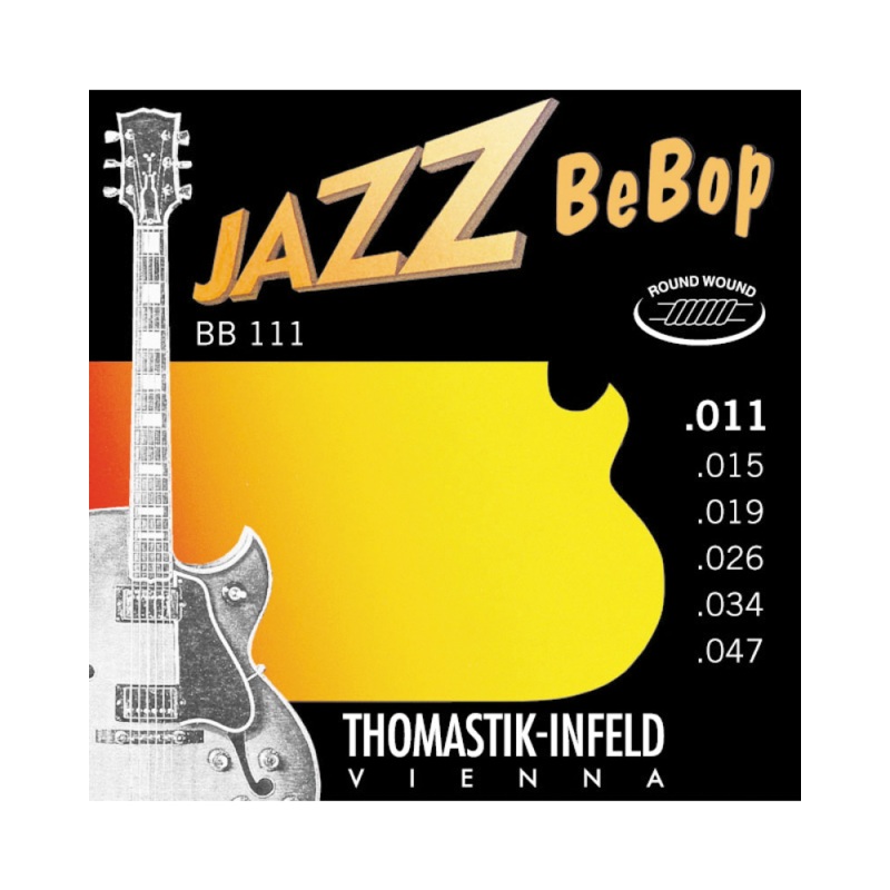 Thomastik Infeld BB111 Nickel Roundwound Jazz Bebop Series Light 6-String Electric Guitar Set