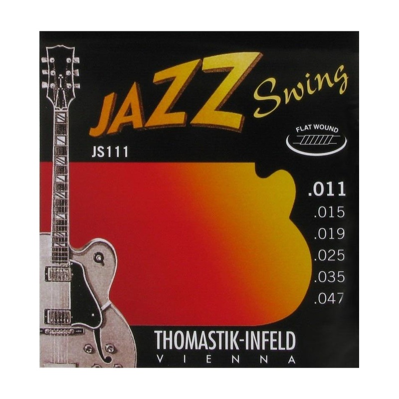 Thomastik Infeld JS111 Jazz Swing Flatwound Light 6-String Electric Guitar Set