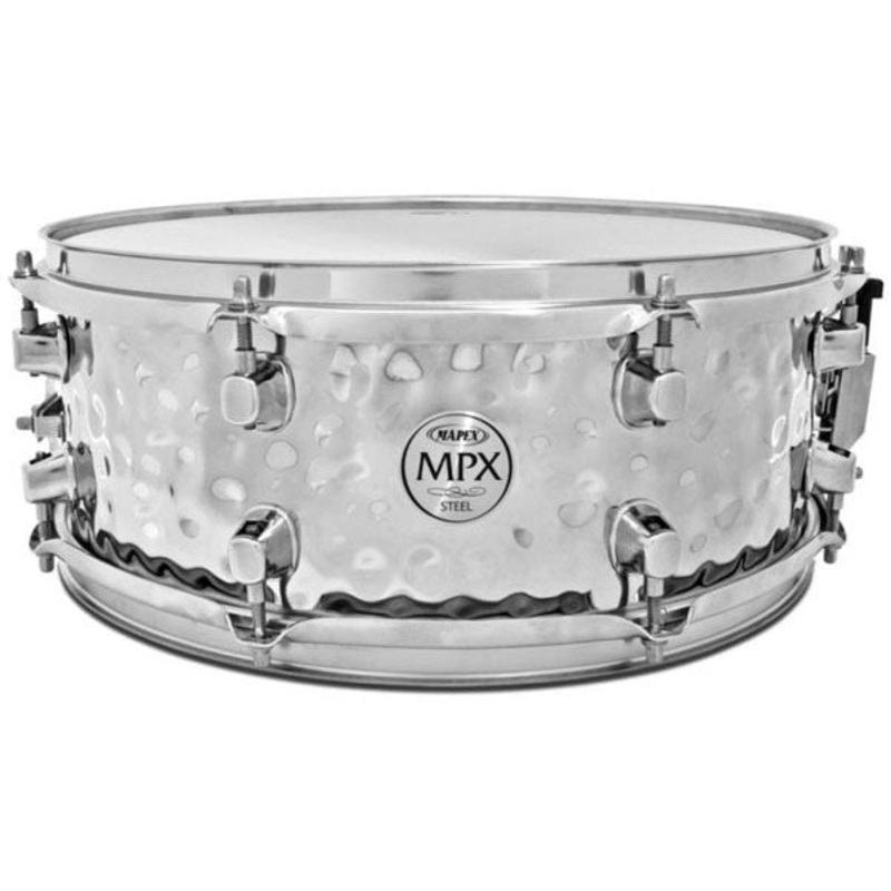 Mapex MPX MPST4558H 14 x 5.5inch Hammered Steel Chrome Snare