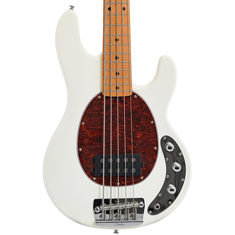 Sterling by Music Man RAY25CA 5-String Bass, Olympic White