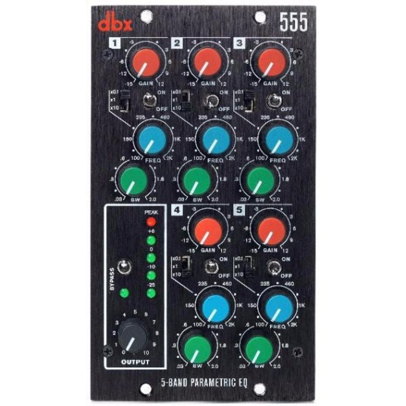 dbx Pro 500 Series 555 5-Band Parametric EQ