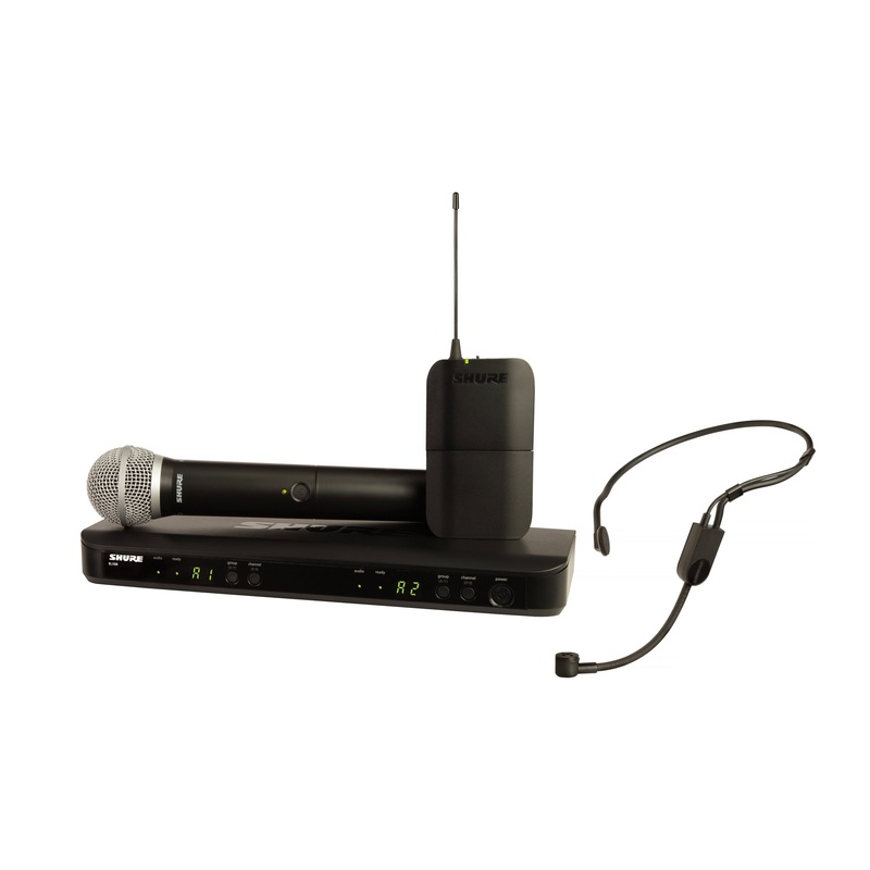 Shure BLX1288-P31-H10 Wireless Combo System with PG58 Handheld and PGA31 Headset. H10 Band BLX1288-P31-H10-U