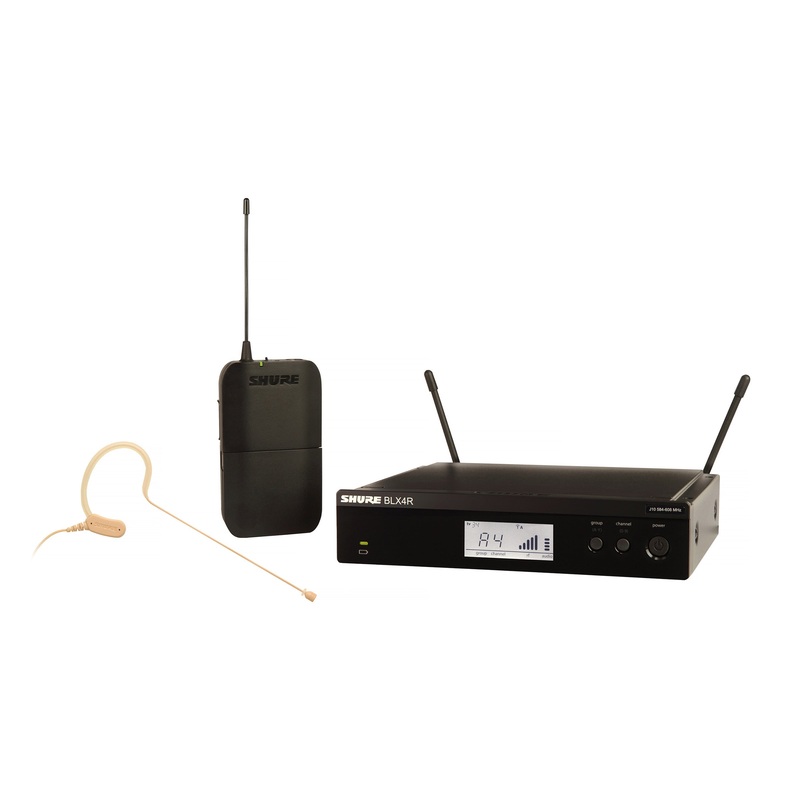 Shure BLX14R/MX53-H11 Wireless Rack-Mount Presenter System with MX153 Mic. H11 Band BLX14R/MX53-H11-U