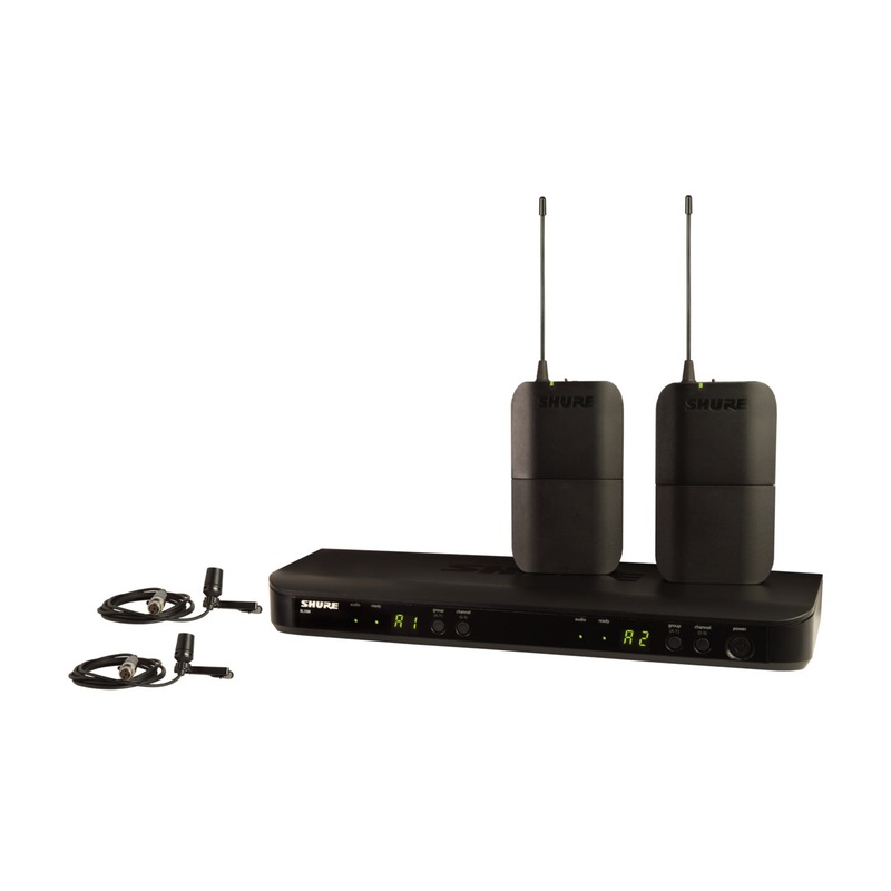 Shure BLX188/CVL-H11 Wireless Dual Presenter System with 2 CVL Lavalier Mics. J11 Band BLX188/CVL-H11-U