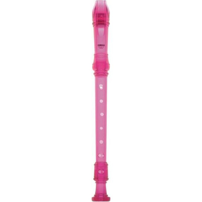 Yamaha YRS-20 Soprano Translucent Recorder with Baroque Fingering-Pink