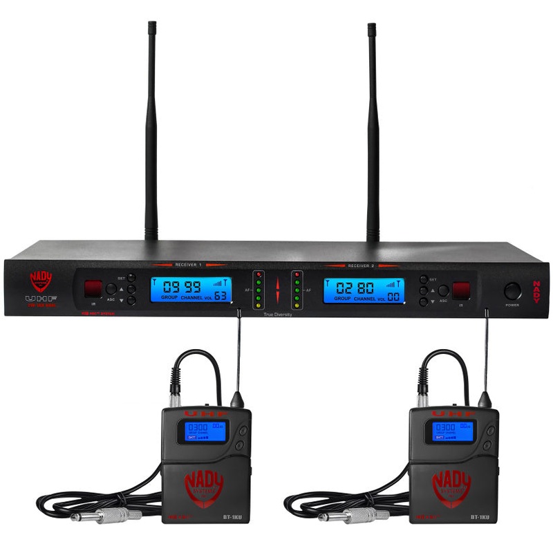 2W-1KU GT Nady 2W-1KU GT Dual True Diversity 1000-Channel Professional UHF Wireless System