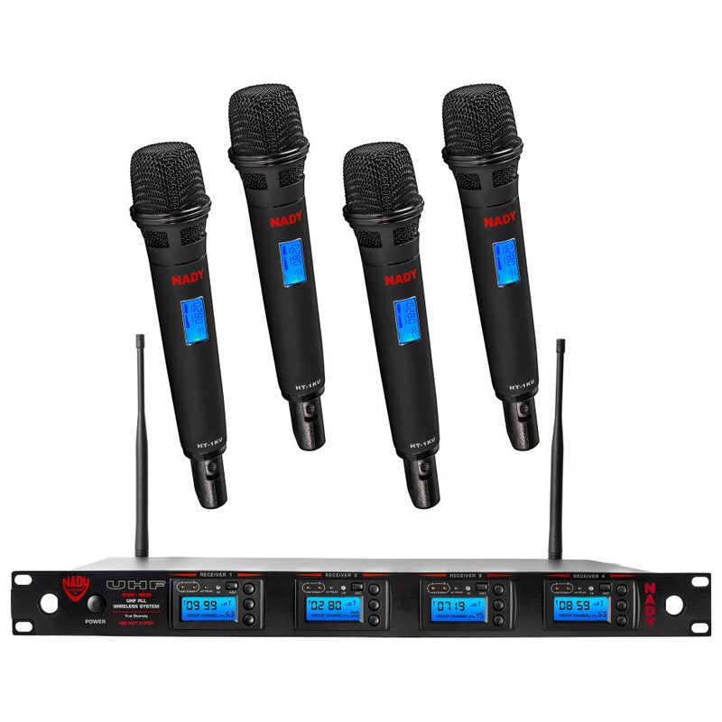 4W-1KU HT Nady 4W-1KU HT Quad True Diversity 1000-Channel Professional UHF Wireless System