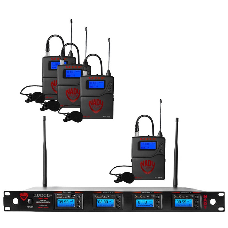 4W-1KU LT Nady 4W-1KU LT Quad True Diversity 1000-Channel Professional UHF Wireless System