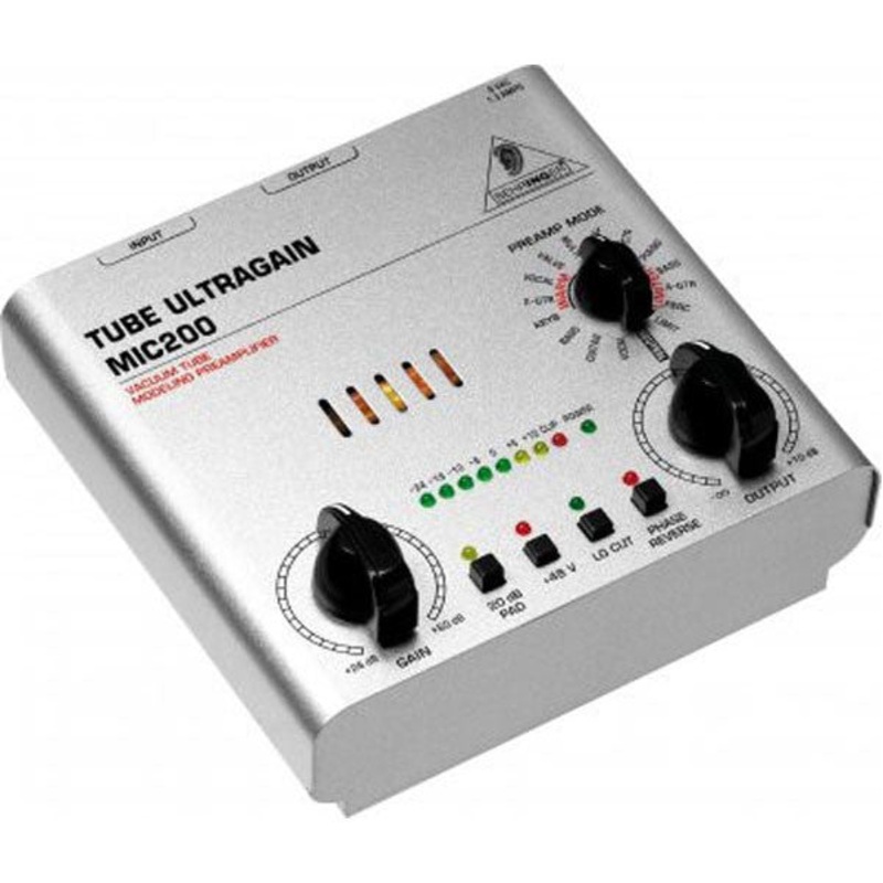 Behringer Ultragain MIC200 Tube Preamplifier with Modeling