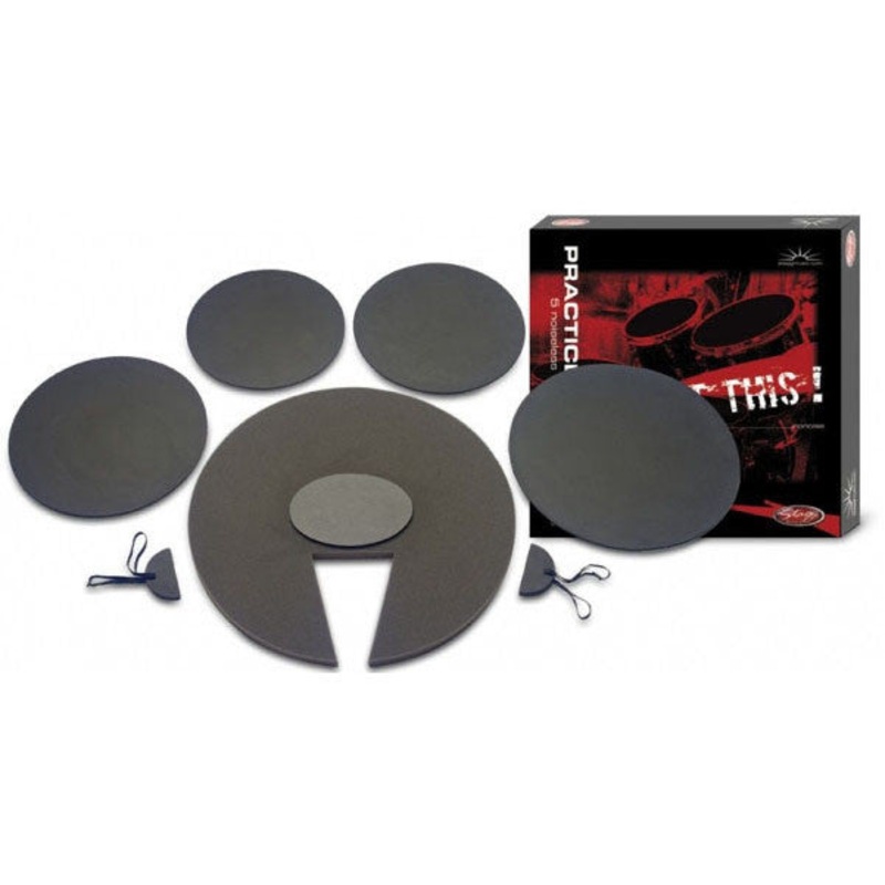 Stagg DF1222 SET 5-pc Neoprene Practice Pad Set