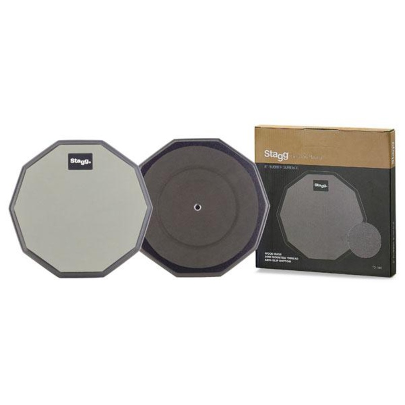 Stagg TD-08R 8 Inches Desktop Practice Pad 10 Sided shape