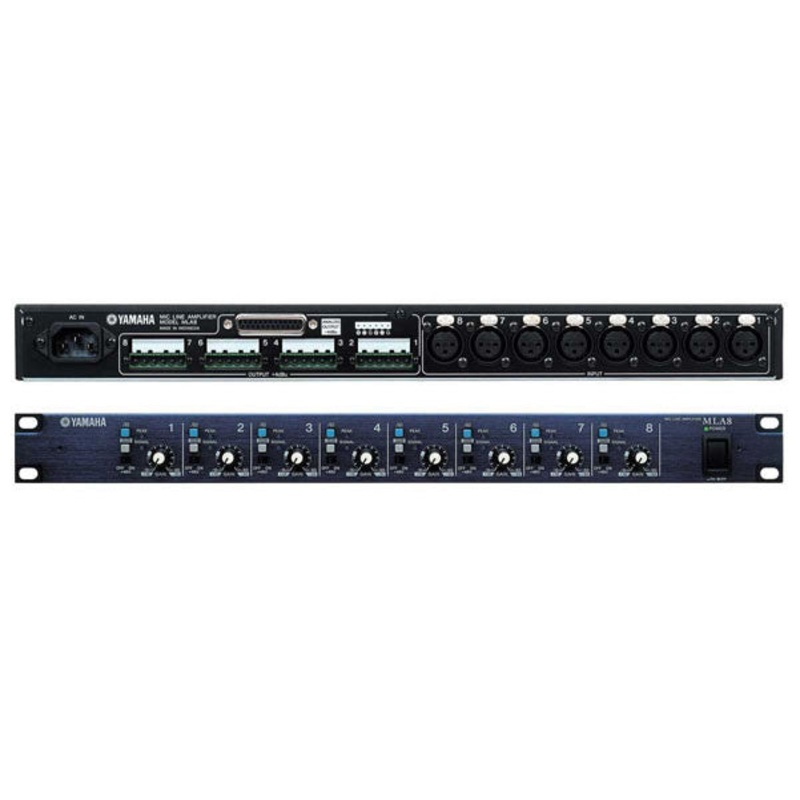 Yamaha MLA8 8 Ch Mic/Line Preamp Head Amplifier