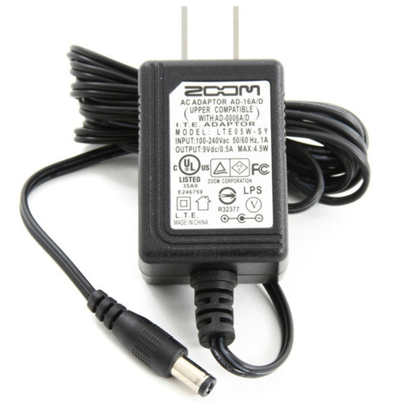Zoom 9V AD16 PSU Power Supply For Effect Pedals